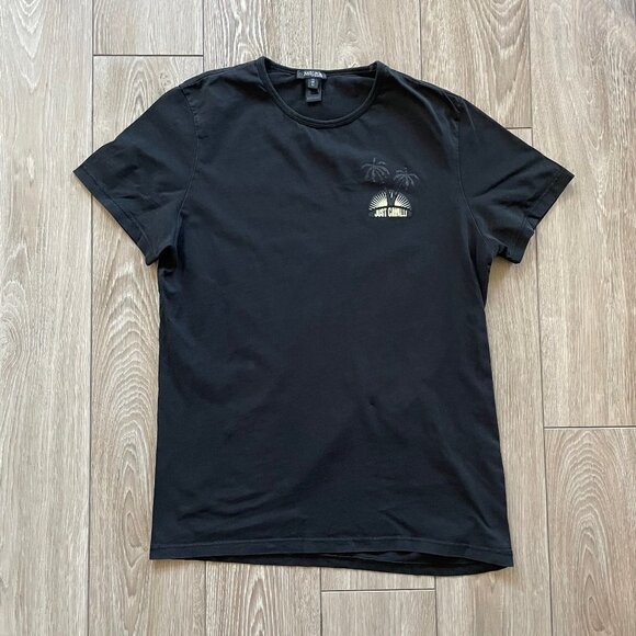 𝅺just Cavalli | 00s Palm Tree Tee Shirt - Picture 1 of 8